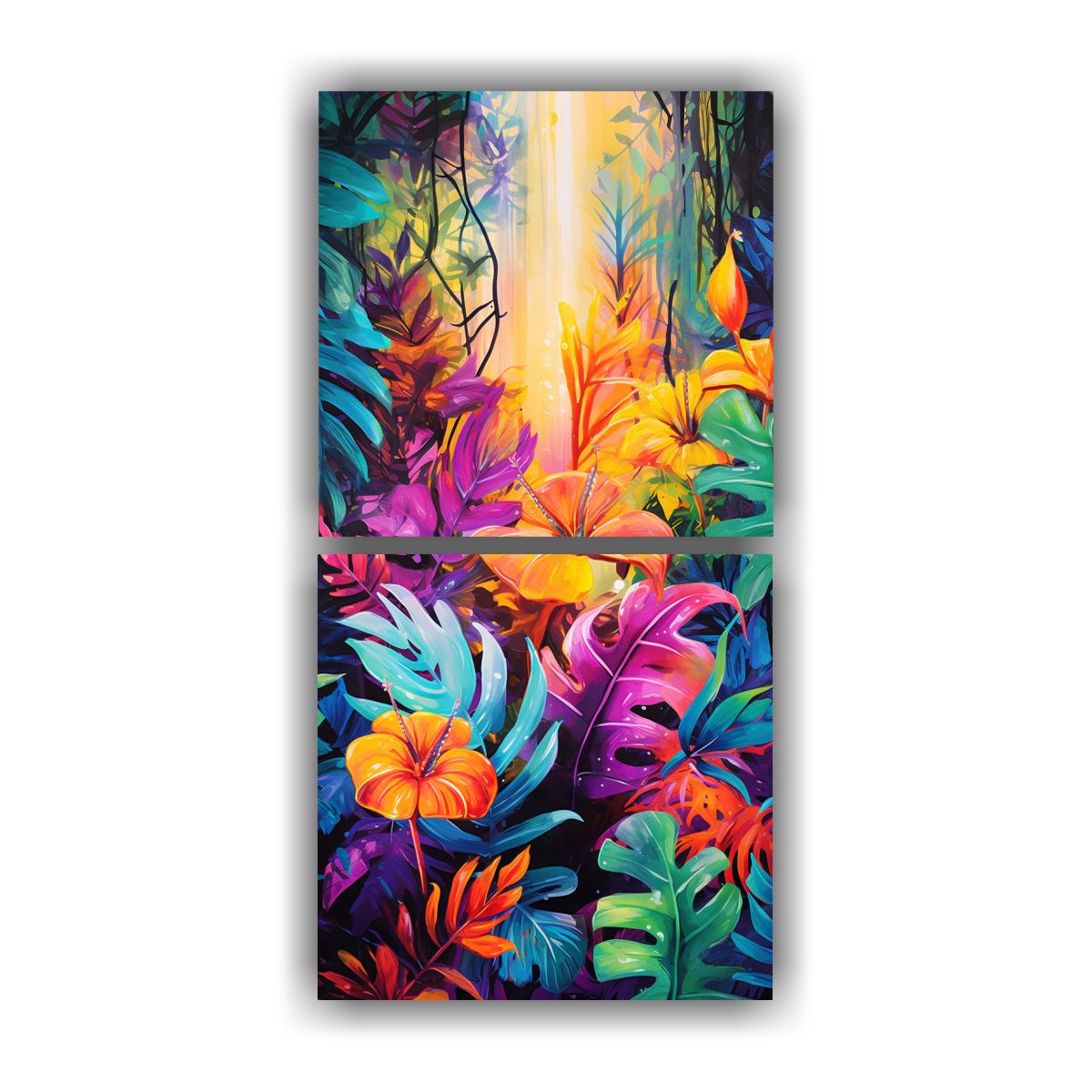 GENERICO - Conjunto 2 Artes Alta Calidad Minimalista Con 20x40 Cm