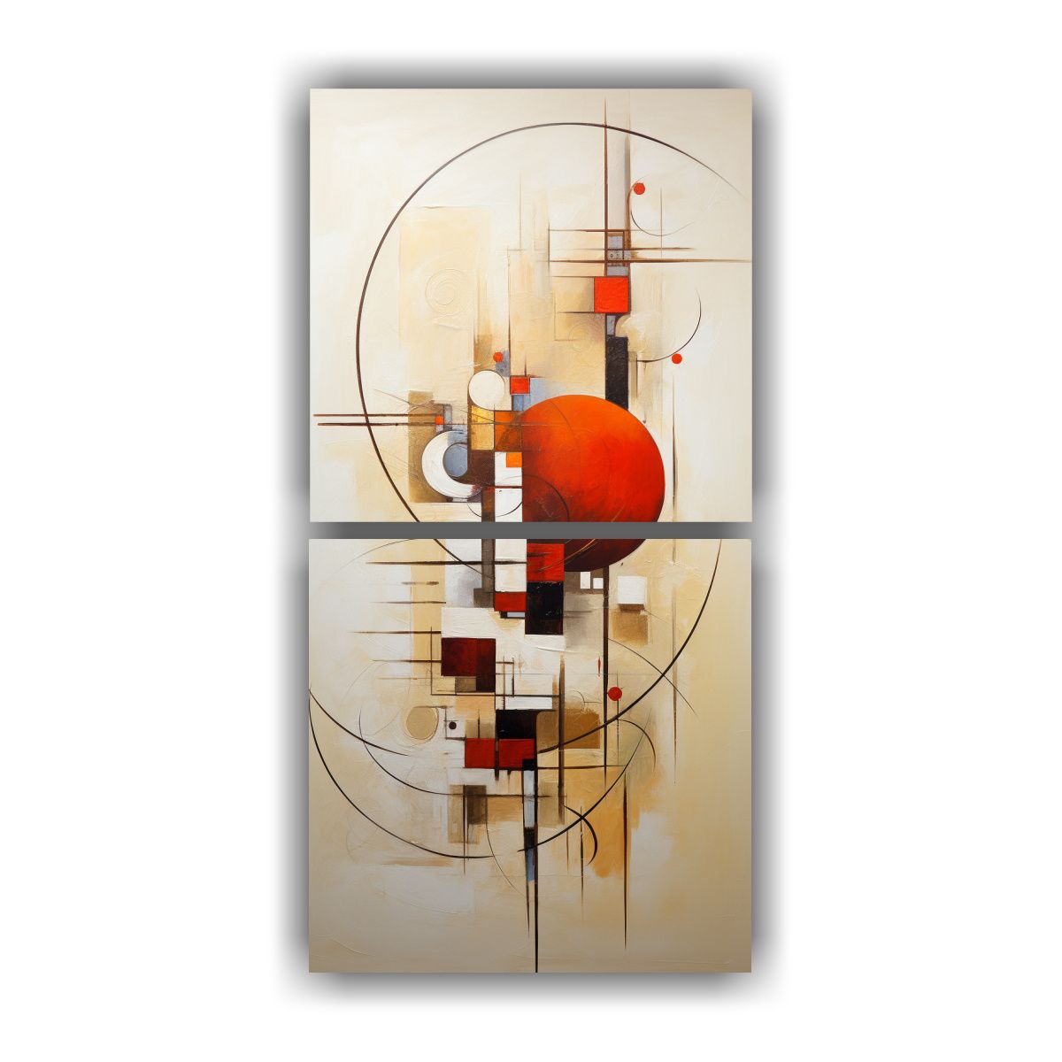 GENERICO - Primer Cuadro Abstracto Lleno De Color 60x120 Cm