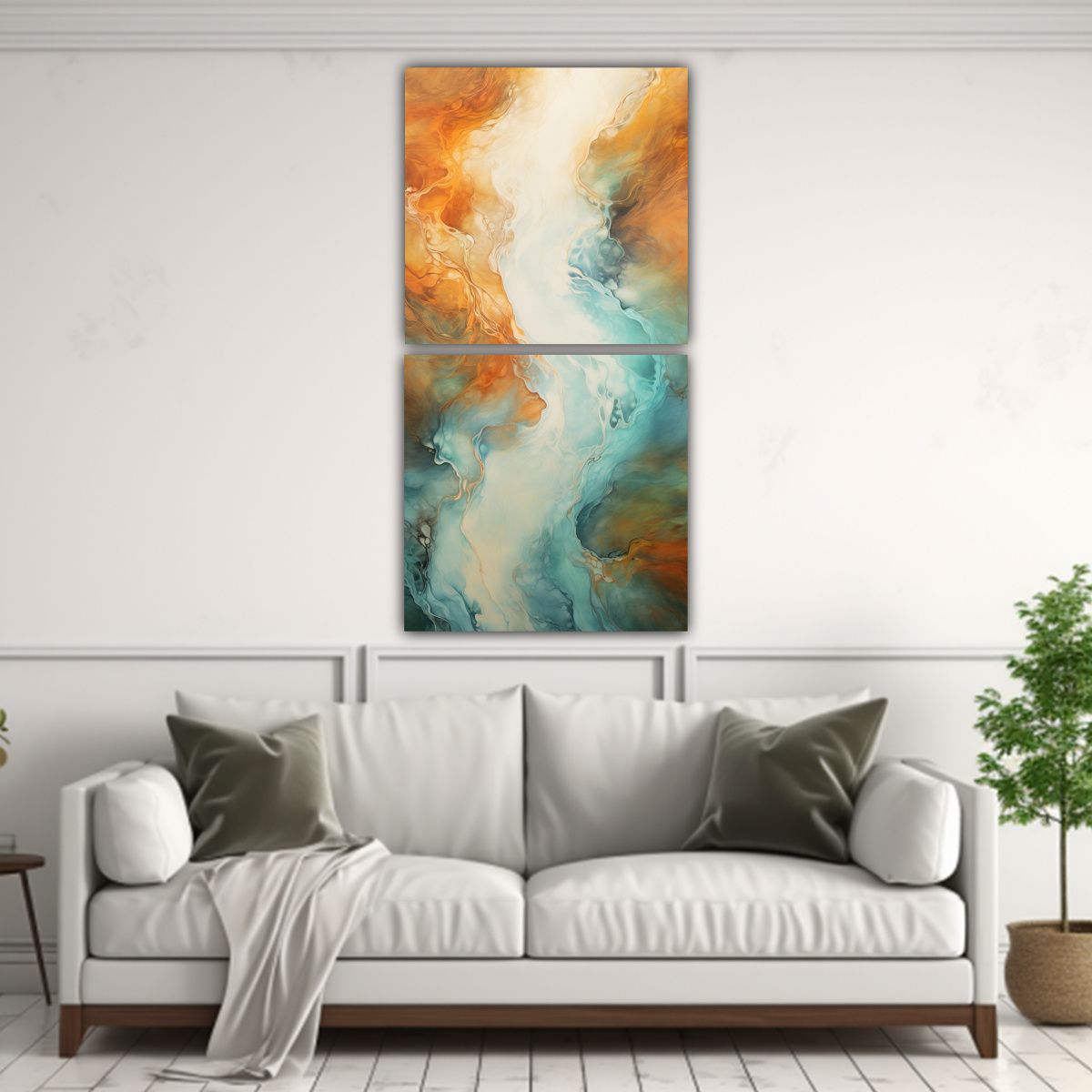 GENERICO - Lienzos De Tela Elegantes Representación 30x60 Cm