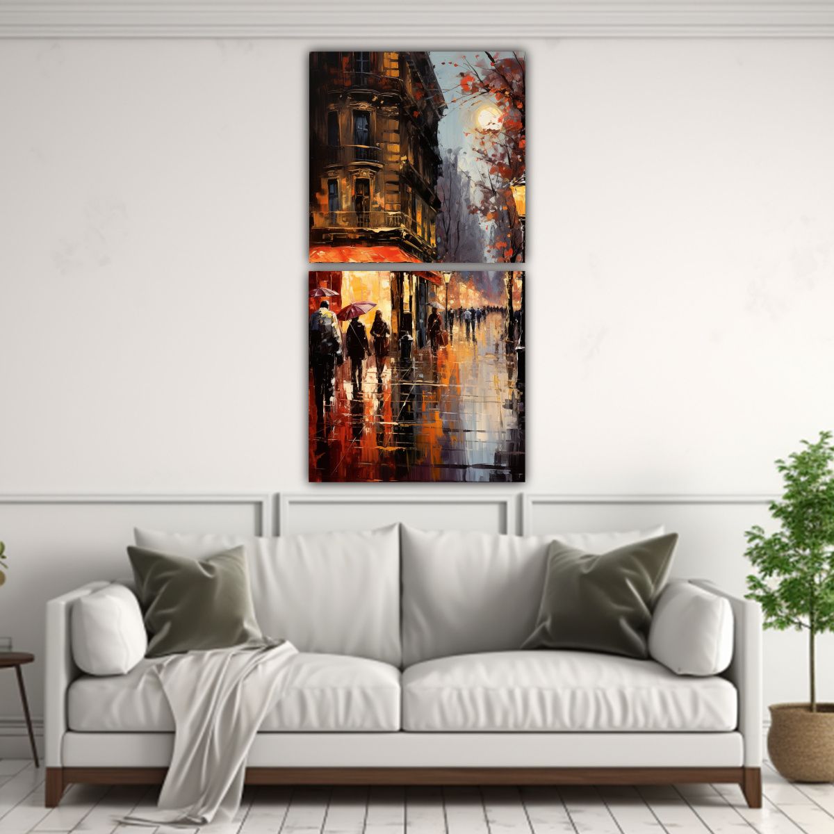 GENERICO - Pinturas Abstractas Que Capturan El Romance En 20x40 Cm