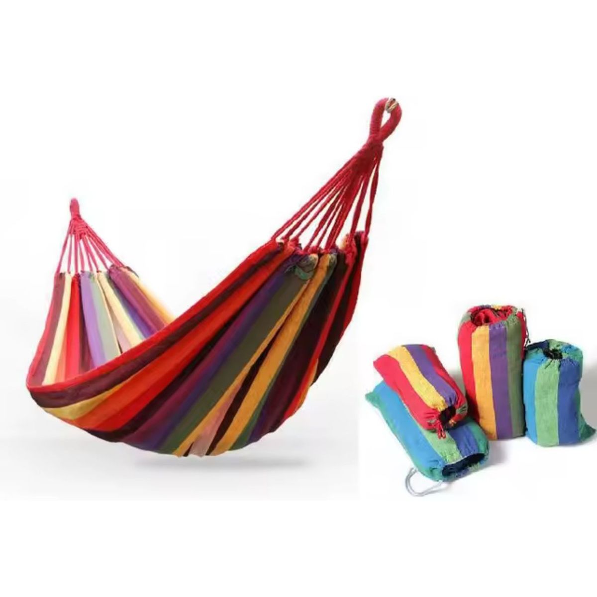 GENERICO - Hamacas 100% Algodón Premium 2 Plazas Hamaca