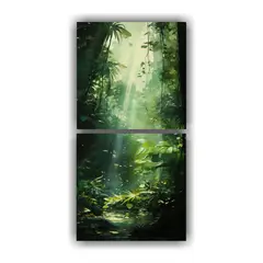 GENERICO - Pinturas Abstractas De Dos Artes De Pared En 60x120 Cm