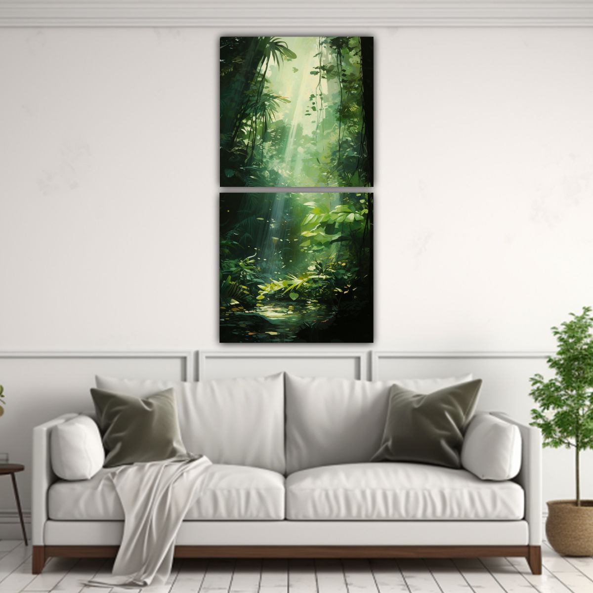 GENERICO - Pinturas Abstractas De Dos Artes De Pared En 40x80 Cm