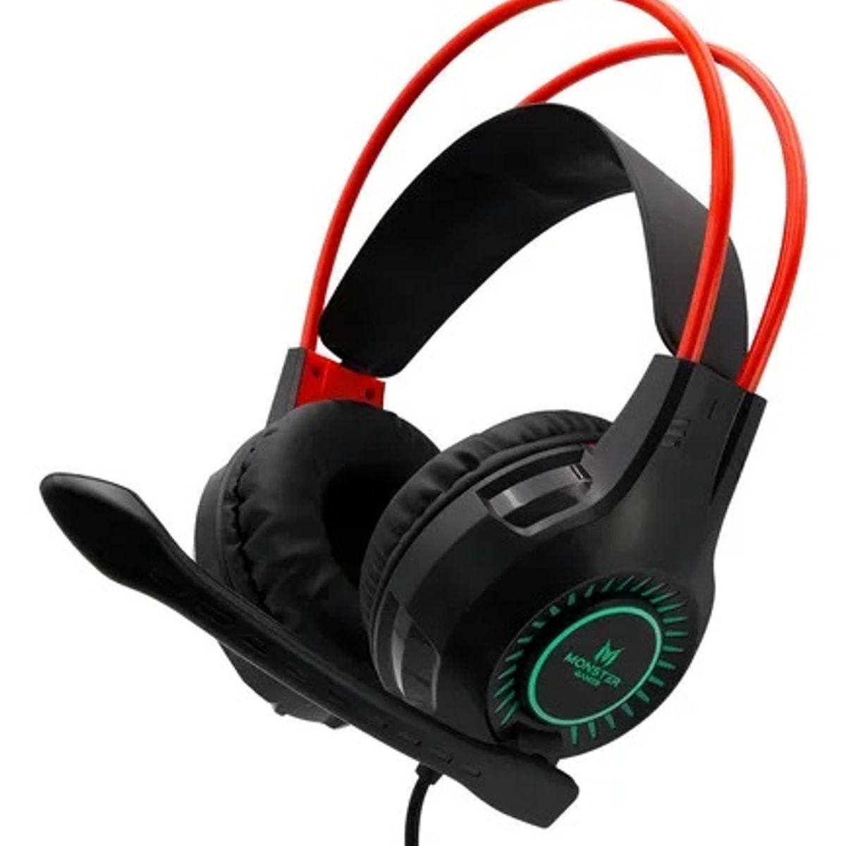 MONSTER GAMES - Headset Gamer Monster Trap AU727 Negro RGB