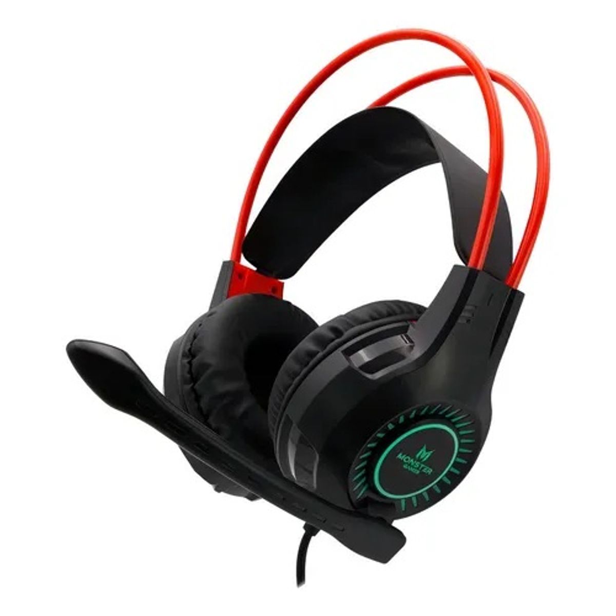 MONSTER GAMES - Headset Gamer Monster Trap AU727 Negro RGB