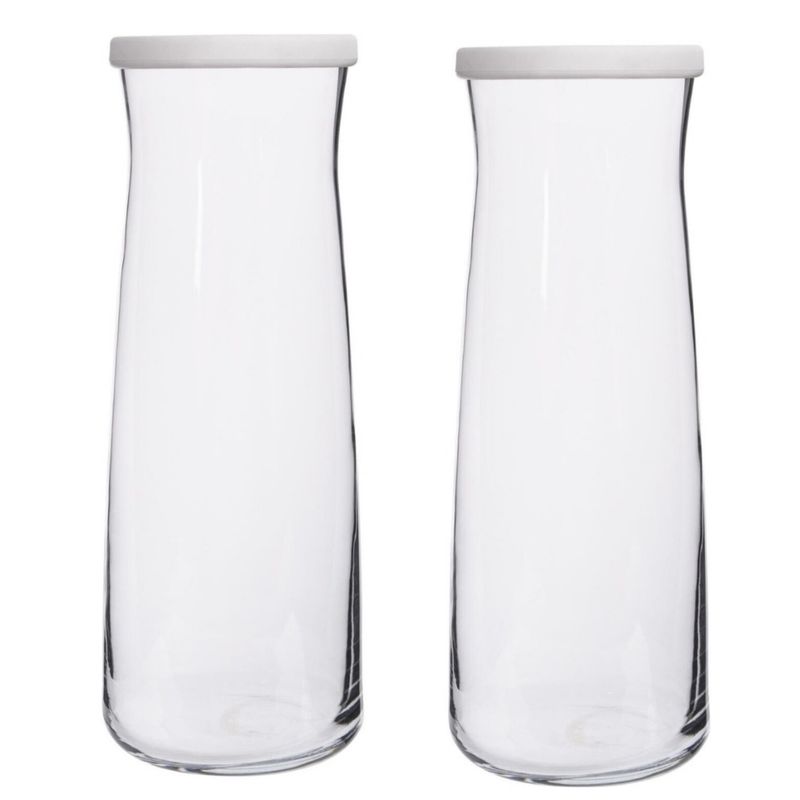 LAV - Pack 2 Botellas Jarra De Vidrio Con Tapa Vera 1.2 L LAV-VRA889