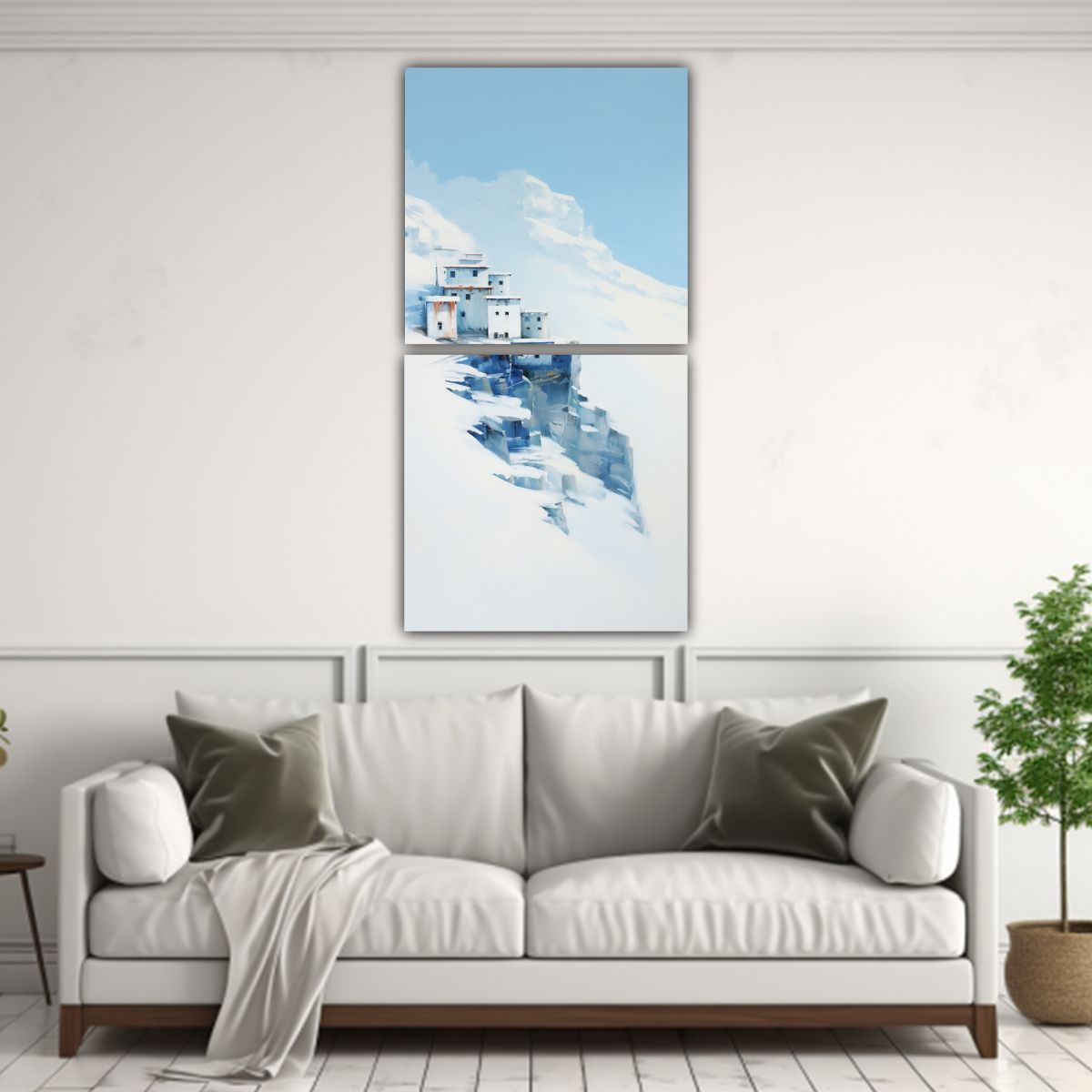 GENERICO - Pintura Innovadora De Dos Artes Impreso Belleza 60x120 Cm