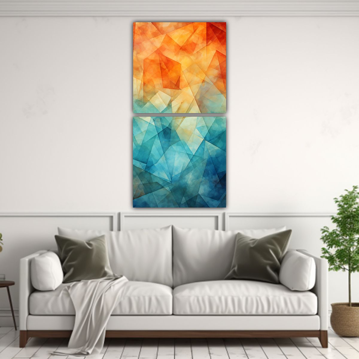 GENERICO - Arte De Pared Trapezoidal Espacio Creativo  60x120 Cm