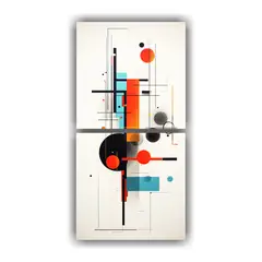 GENERICO - Cuadros Minimalistas Abstractos Para Decoración 20x40 Cm