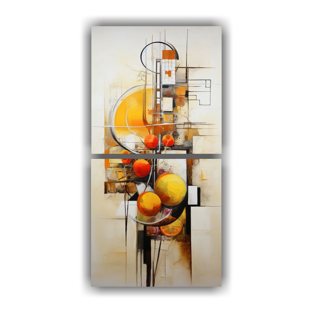 GENERICO - Cuadros Decorativos Para Cocina Abstractos 30x60 Cm