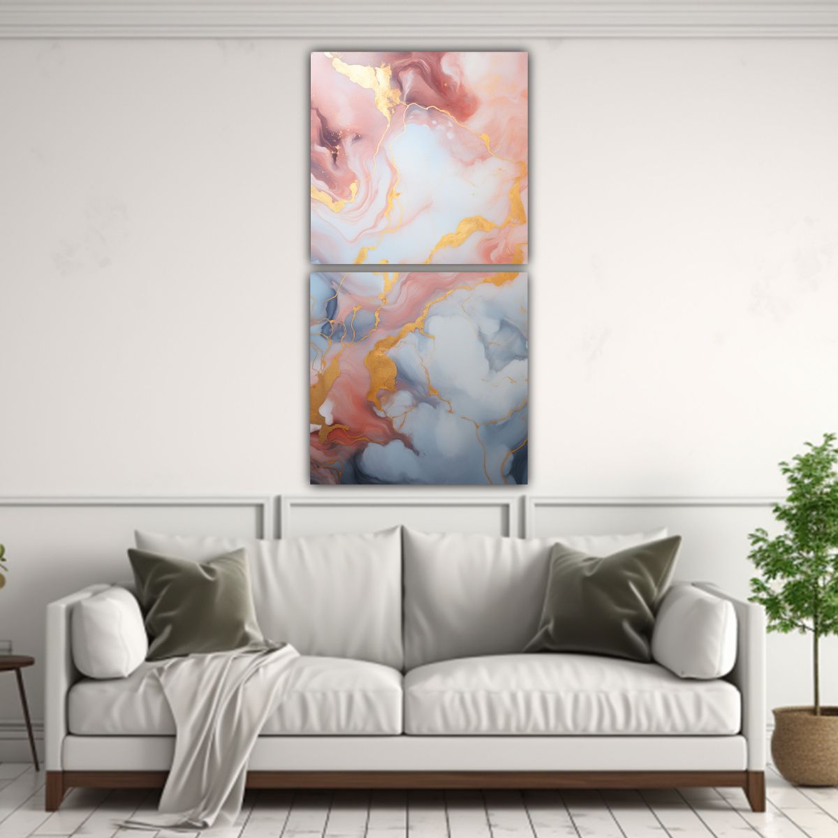 GENERICO - Pinturas Modernas Con Detalles Intrincados En 50x100 Cm