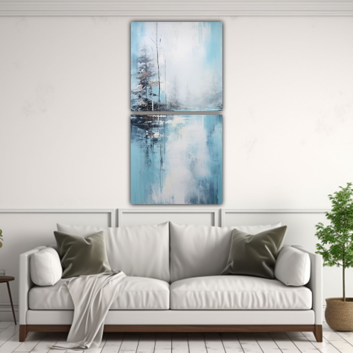 GENERICO - Pinturas Decorativas Abstractas Que Interpretan 20x40 Cm