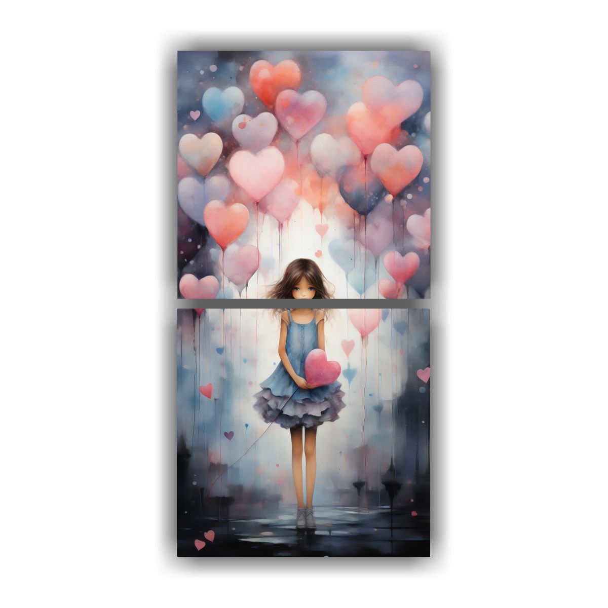 GENERICO - Cuadros Acuarela Minimalista Mariposas Macro 50x100 Cm