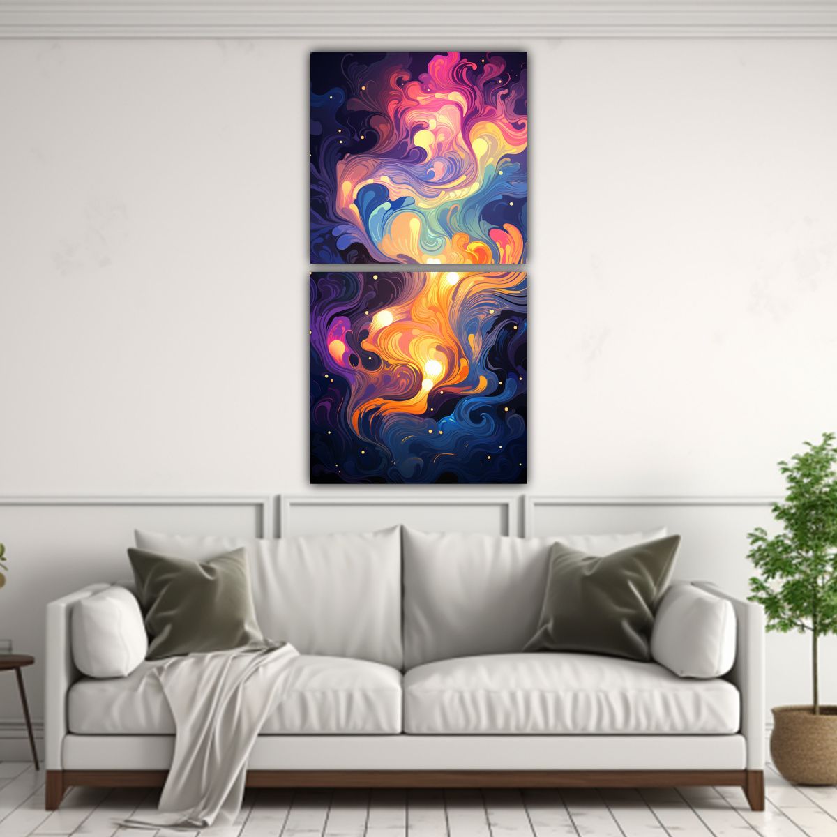 GENERICO - Cuadro Decorativo En Lienzo Con Temática De 50x100 Cm