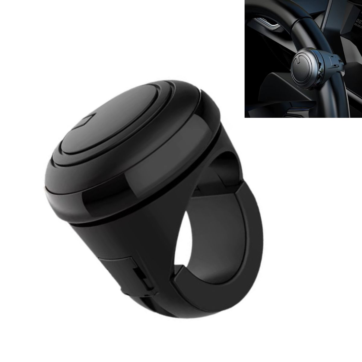 GENERICO - Perilla Giratoria Pomo Para Volante Universal Rotación 360°