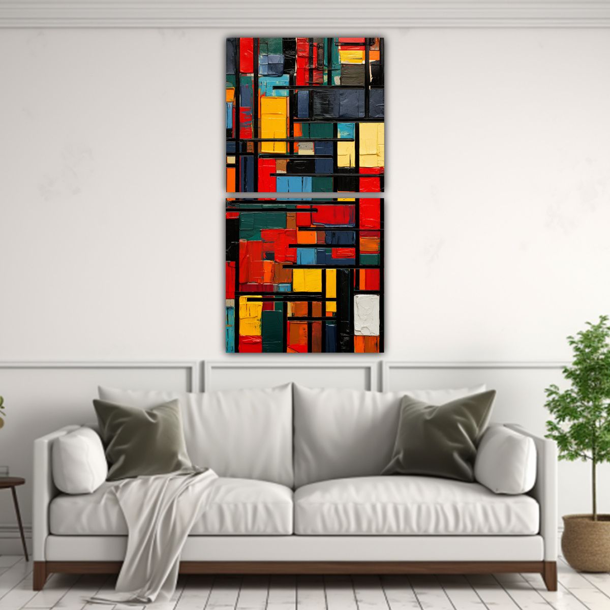 GENERICO - Pinturas Decorativas Con Patrones Abstractos En 20x40 Cm