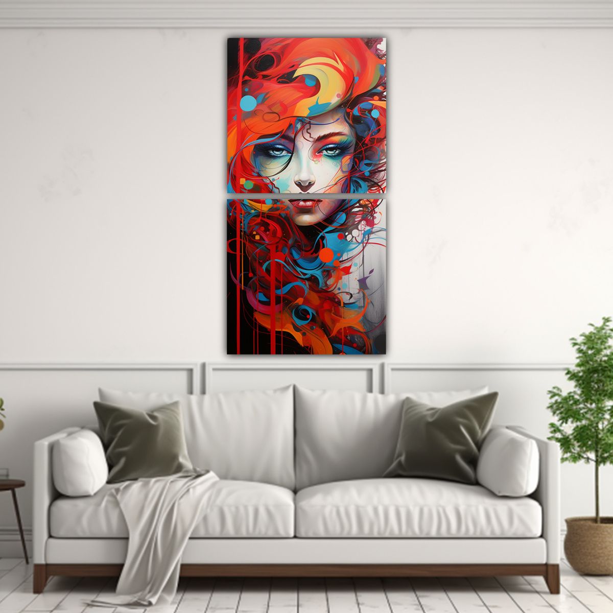 GENERICO - Pintura Taurina Abstracta Alegría Y Creatividad 20x40 Cm