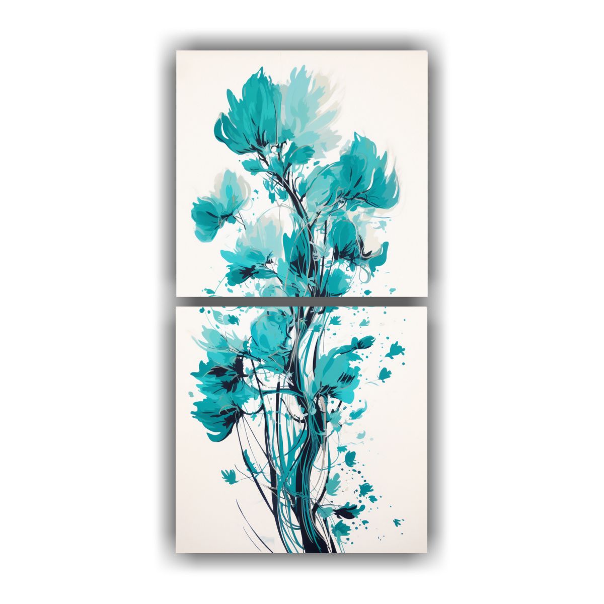 GENERICO - Pintura Decorativa Innovadora De Dos 60x120 Cm