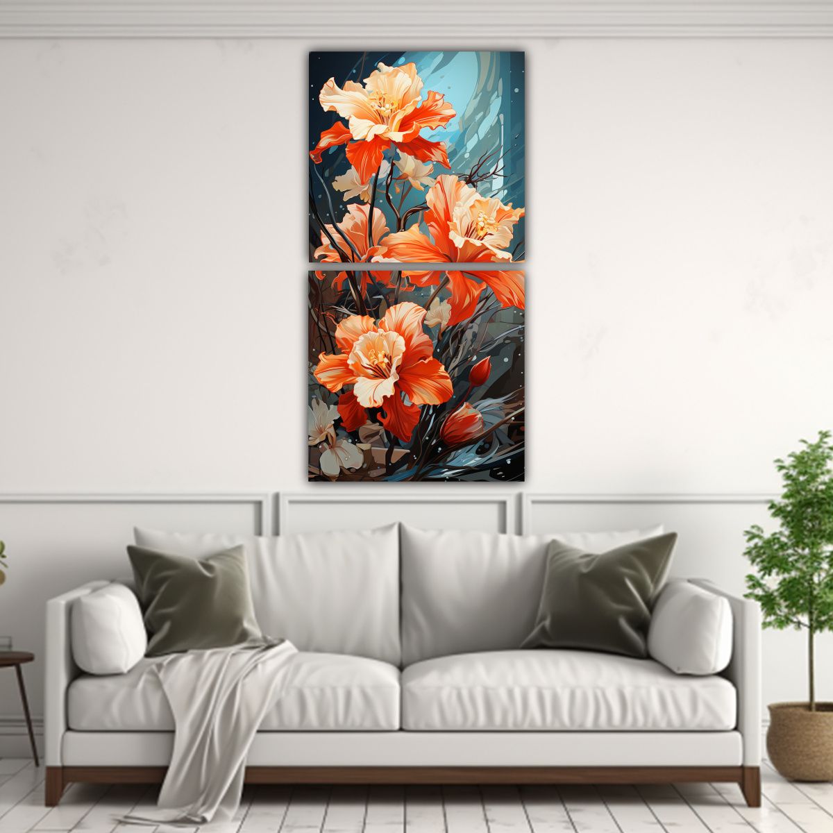 GENERICO - Pinturas Decorativas De Flores Narcisos En 60x120 Cm