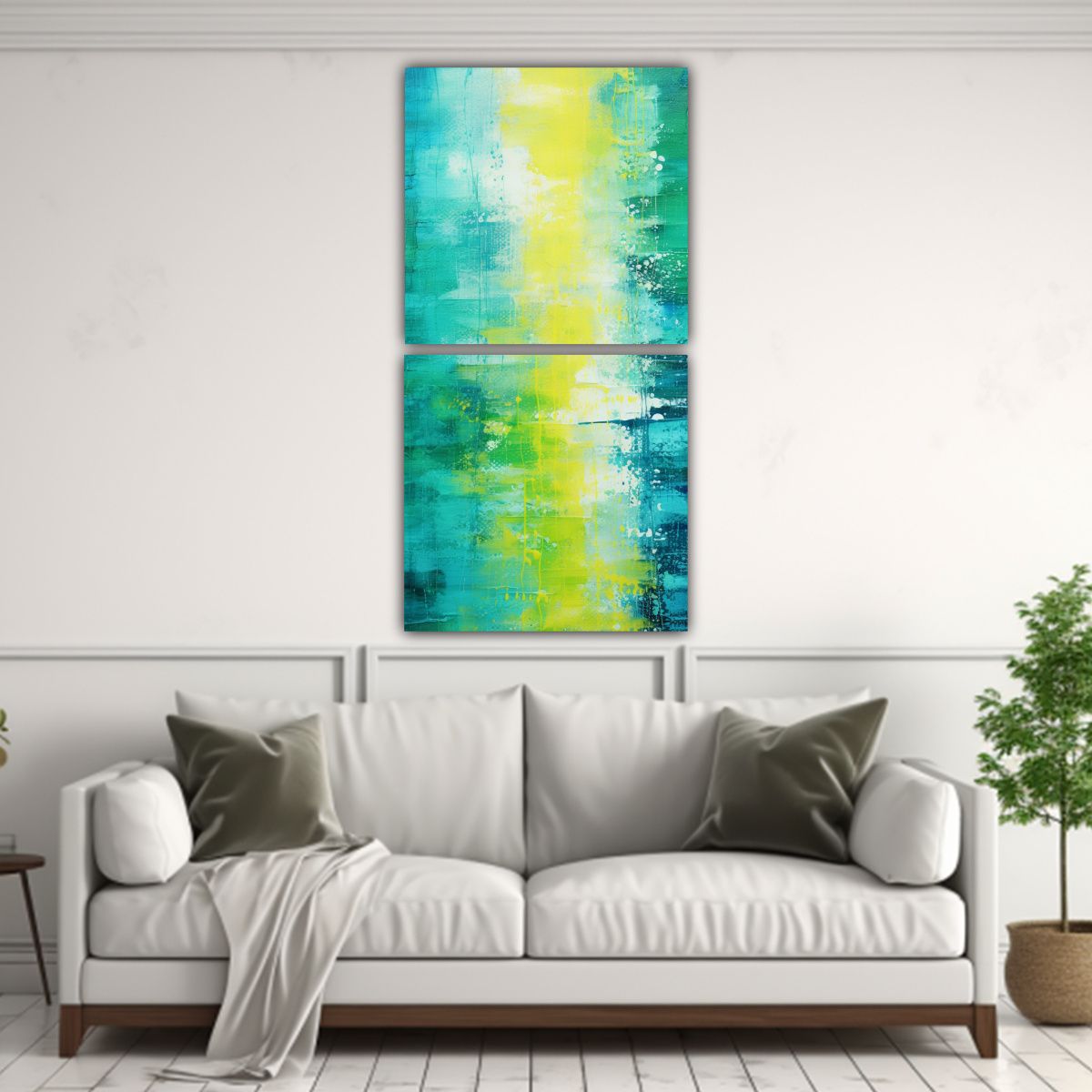 GENERICO - Pinturas Decorativas Con Diseño Funky Y Textura 60x120 Cm