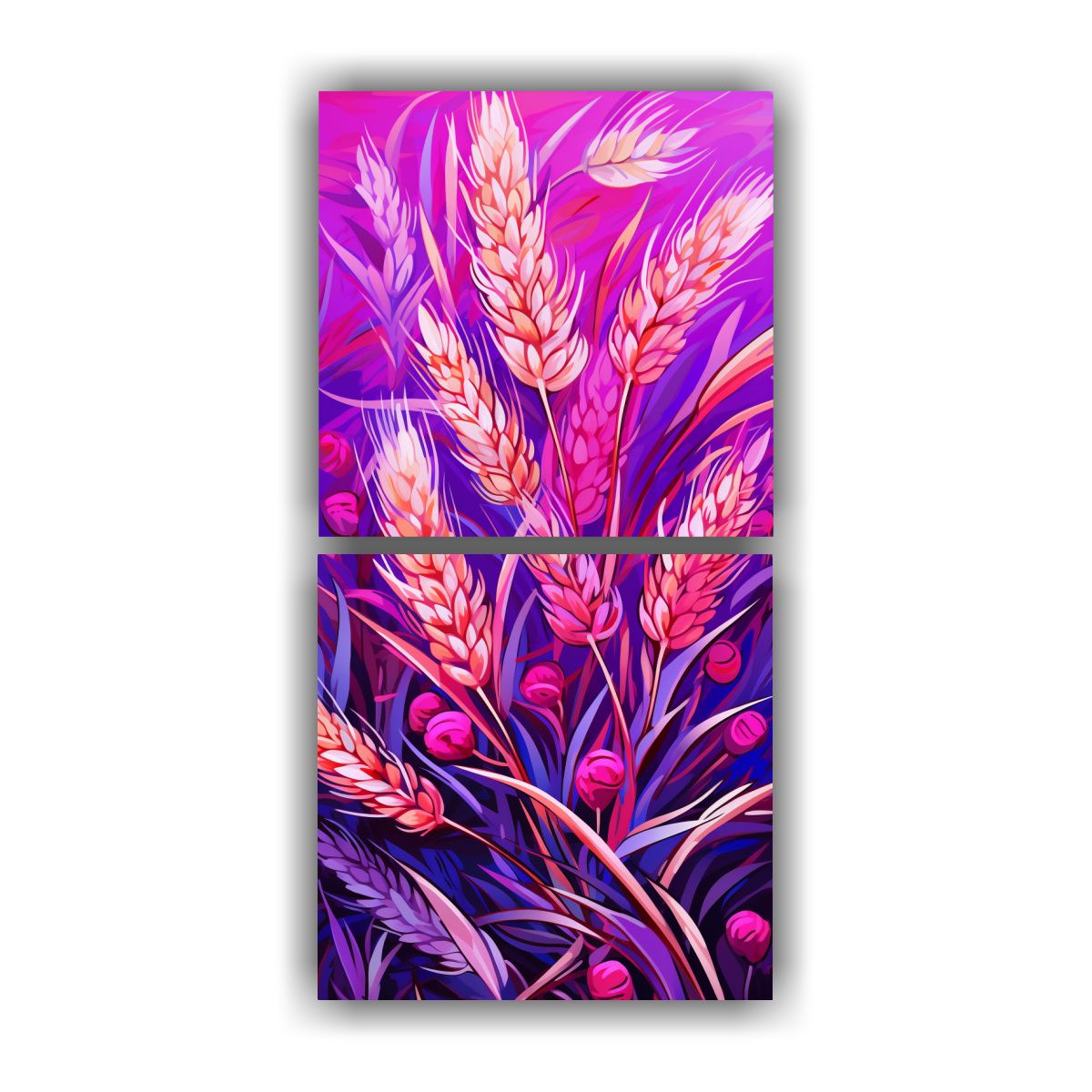 GENERICO - Pinturas Abstractas De Granos De Hierbas En 20x40 Cm