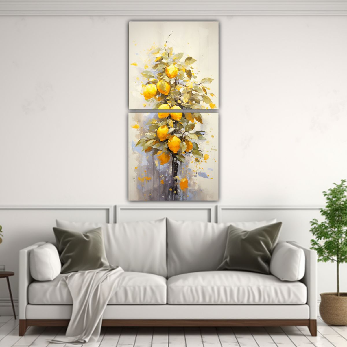 GENERICO - Regalo Artes Hermoso Cuadro Abstracto Árbol De 20x40 Cm