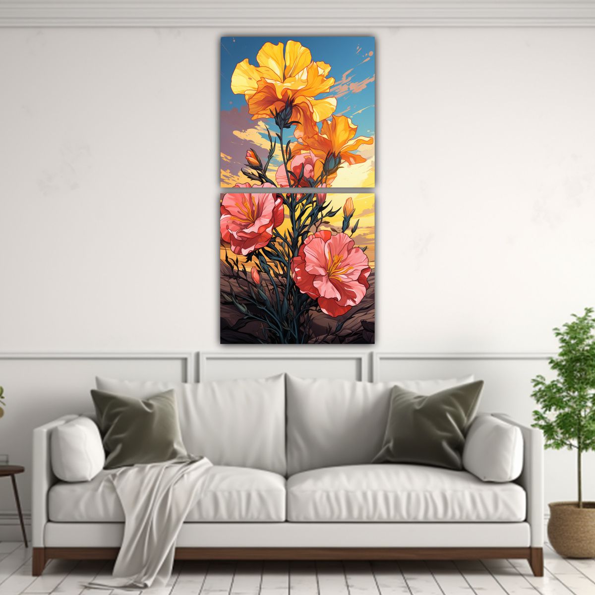 GENERICO - Pinturas Decorativas De Lienzos De Tela En 60x120 Cm