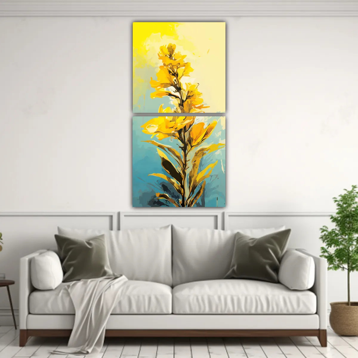 GENERICO - Cuadro Decorativo Artes Moderno Efecto Visual 50x100 Cm