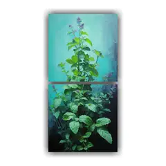 GENERICO - Conjunto De 2 Lienzos Abstracto Belleza Natural 20x40 Cm