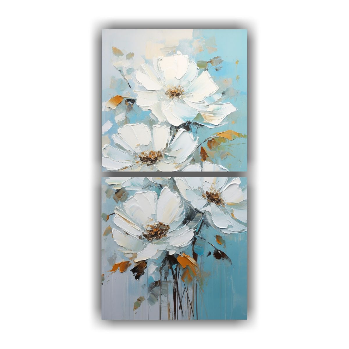 GENERICO - Lienzos Venta Inspiración A White AND Turquoise 60x120 Cm