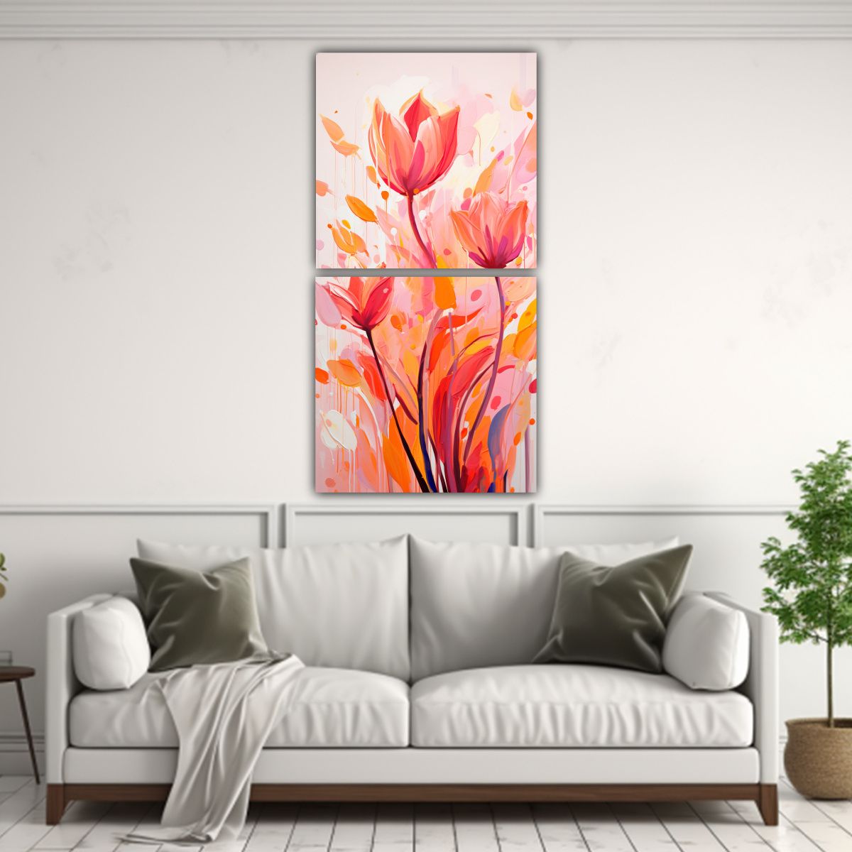 GENERICO - Pinturas Decorativas Con Estilo Neonoir En Tonos 60x120 Cm