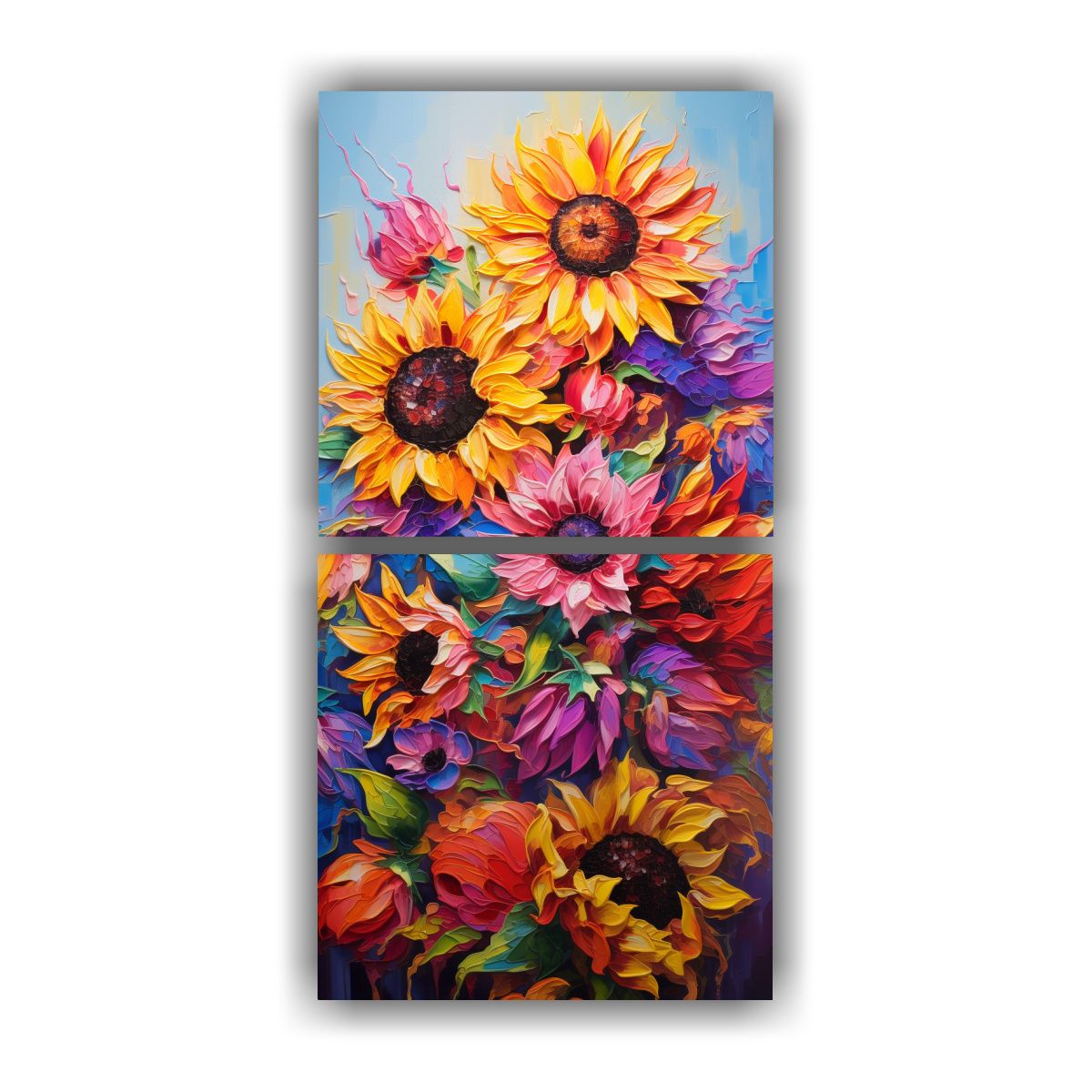 GENERICO - Pinturas Decorativas En Lienzo Rectangular Con 60x120 Cm