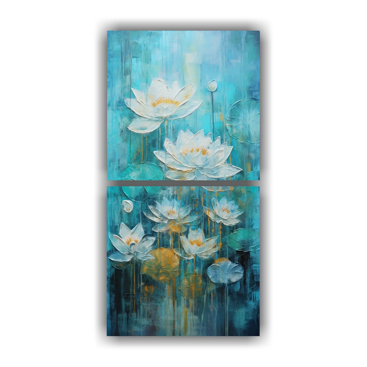 GENERICO - Pintura Lienzo Belleza Natural Estilo Loto 60x120 Cm