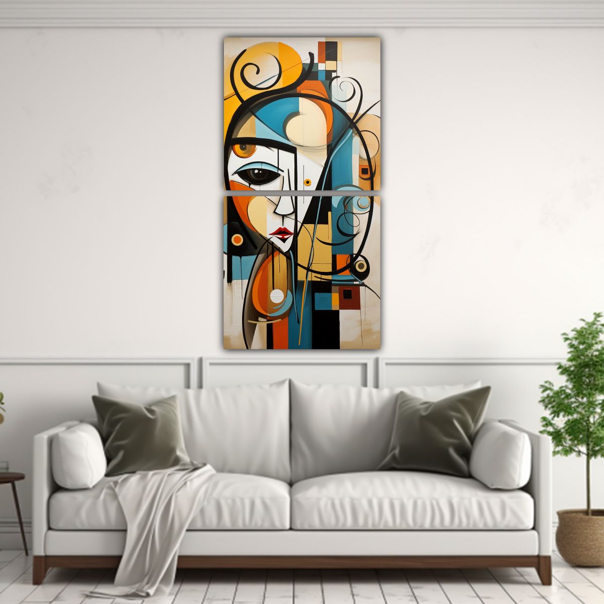 GENERICO - Cuadros Forma Vida Arte Abstracto Famoso 40x80 Cm