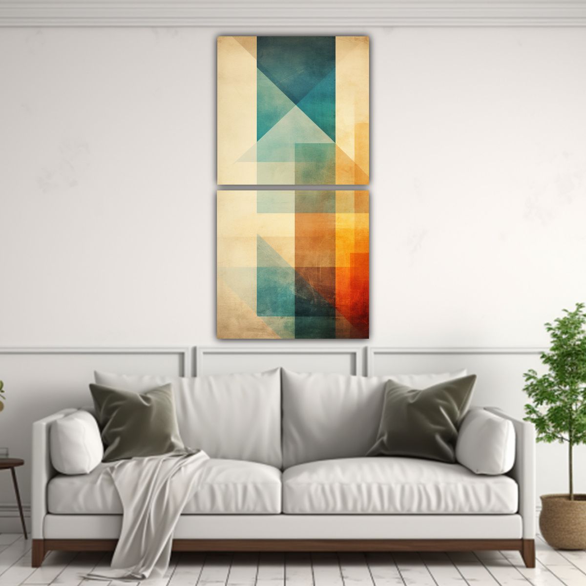 GENERICO - Pinturas Decorativas De Concepto Temático De Dos 40x80 Cm