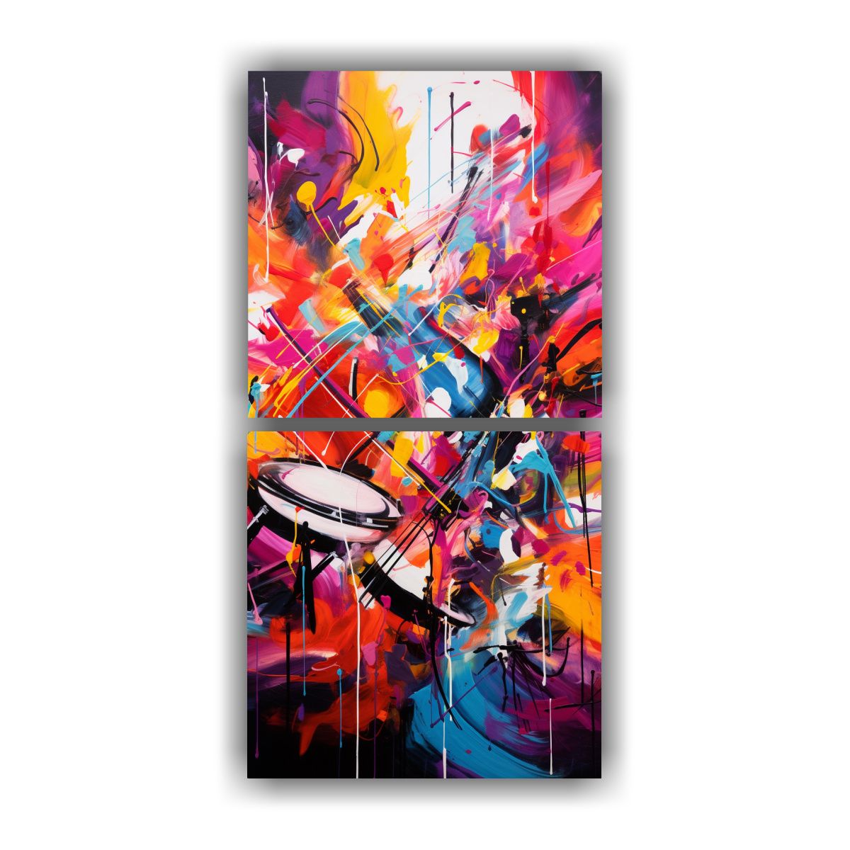 GENERICO - Pinturas Minimalistas Abstractas De Festivales De 20x40 Cm