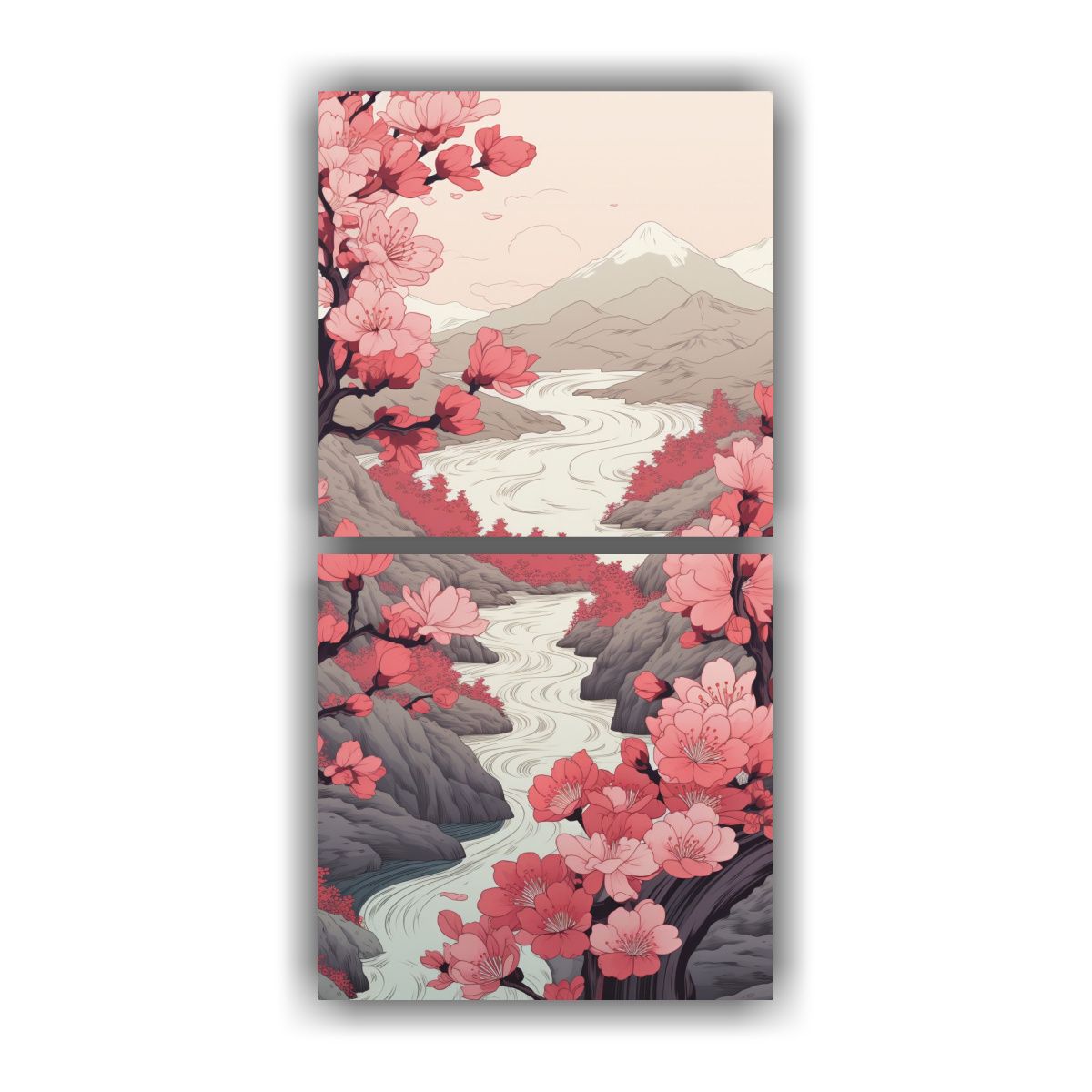 GENERICO - Pinturas Decorativas De Artes Cuadro Abstracta 50x100 Cm