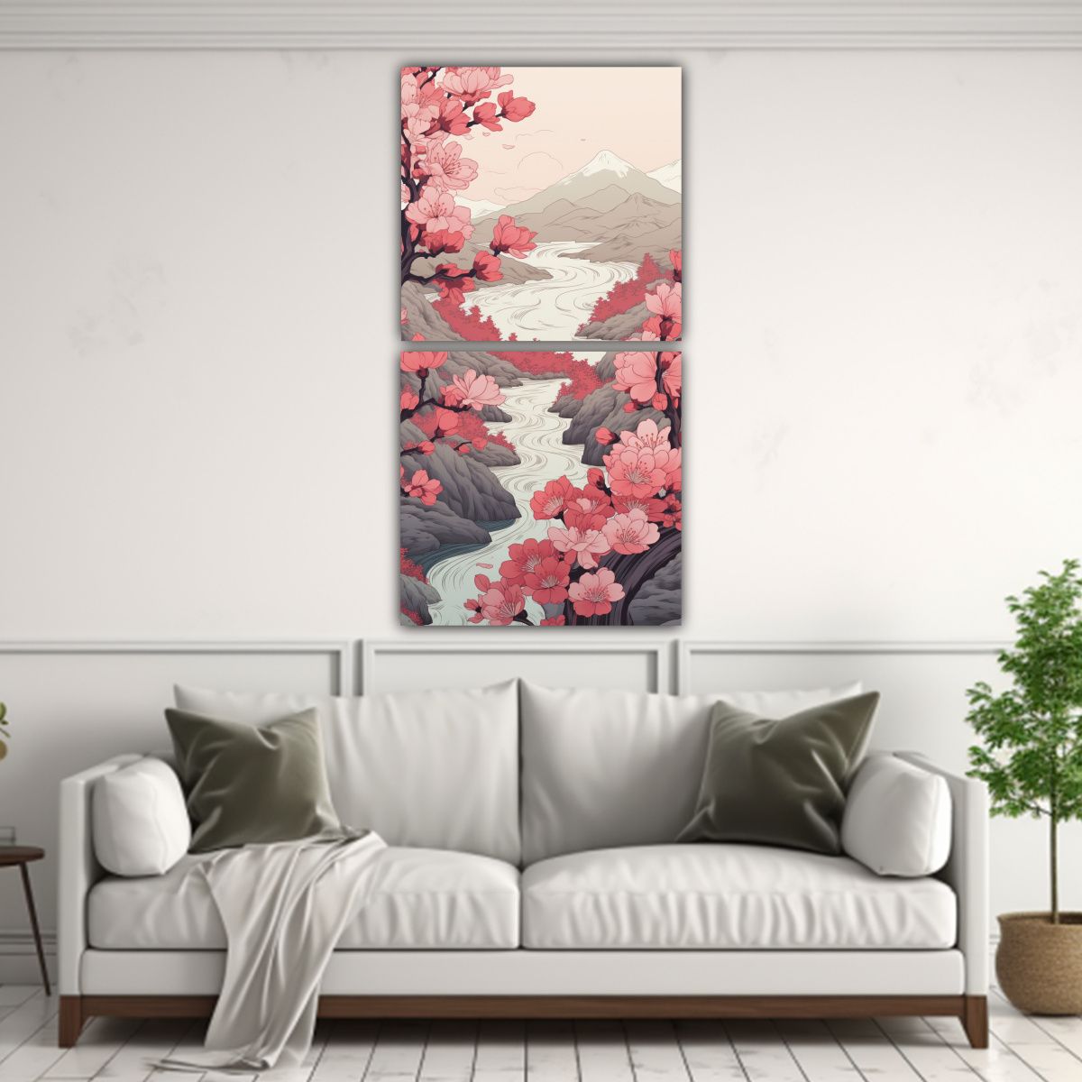 GENERICO - Pinturas Decorativas De Artes Cuadro Abstracta 50x100 Cm