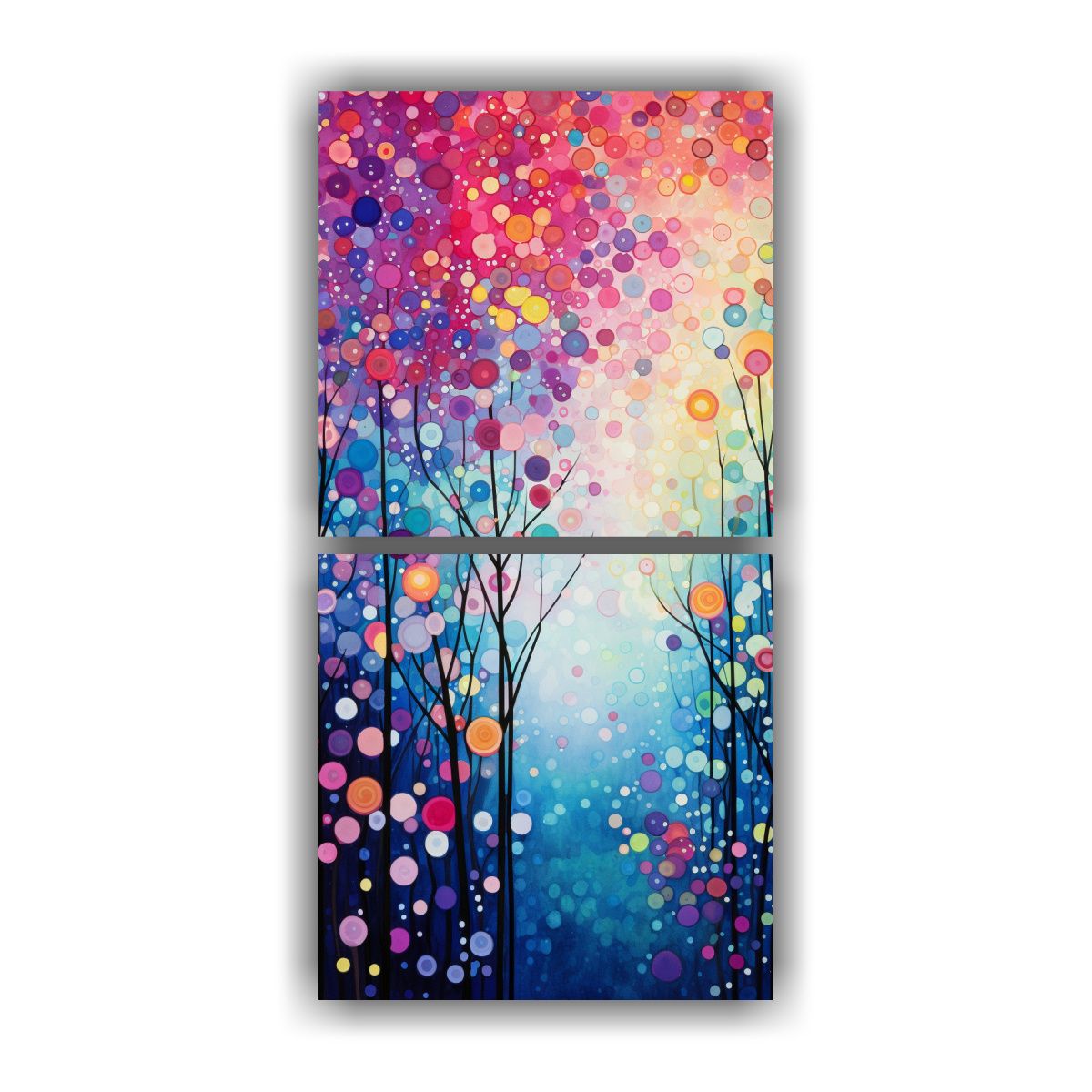 GENERICO - Dos Composiciones En Relieve Inspiradas En El 30x60 Cm