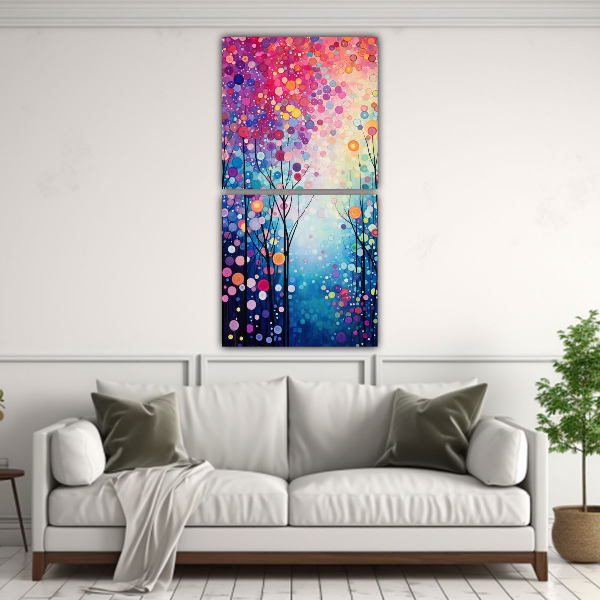 GENERICO - Dos Composiciones En Relieve Inspiradas En El 30x60 Cm