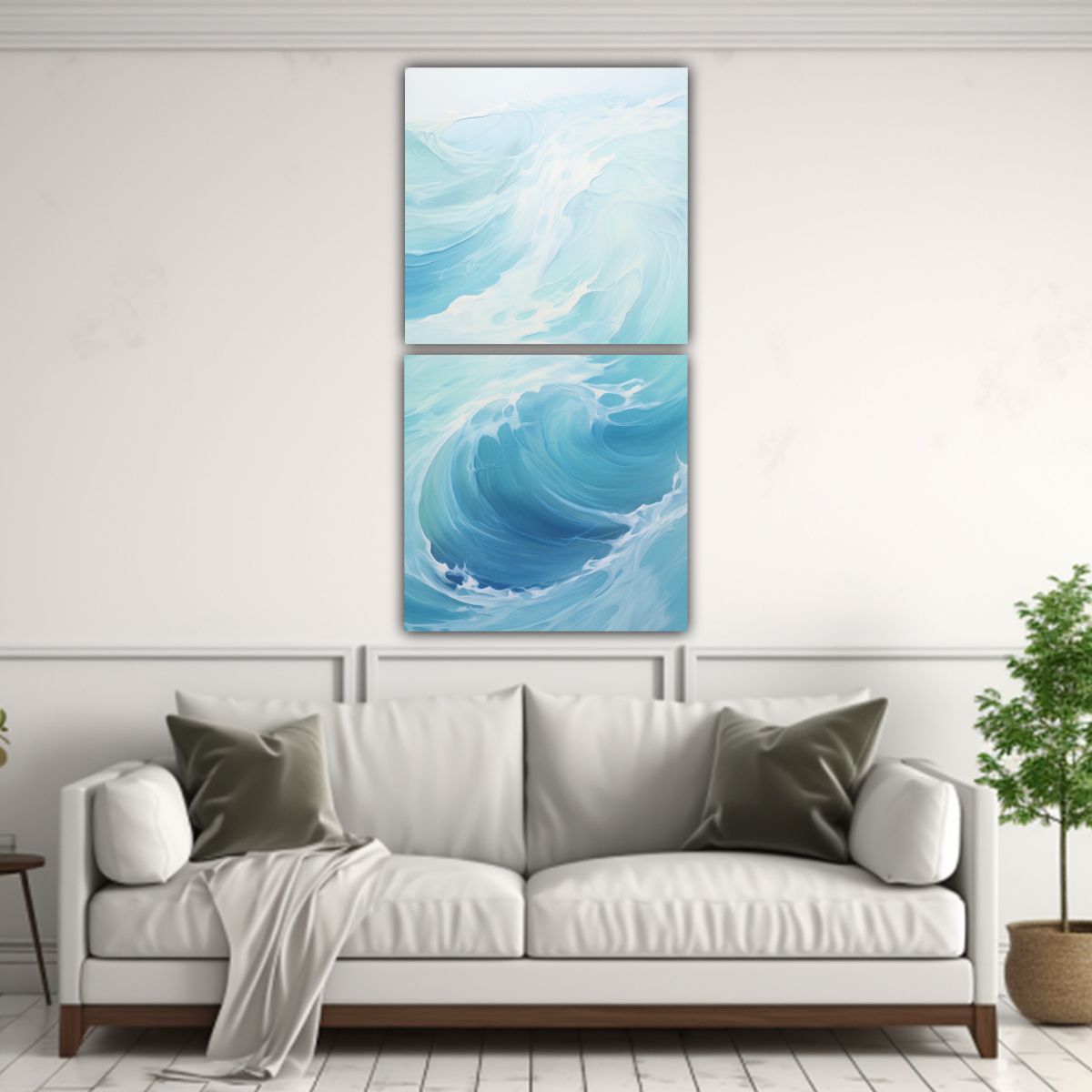 GENERICO - Pinturas Decorativas Simétricas De La Esencia 50x100 Cm