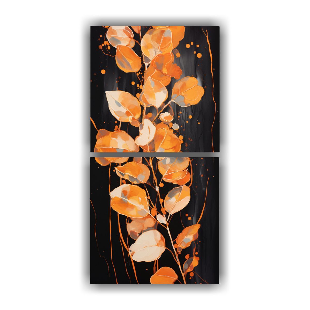 GENERICO - Cuadros Modernos Visión A Hojas De Eucalipto En 30x60 Cm