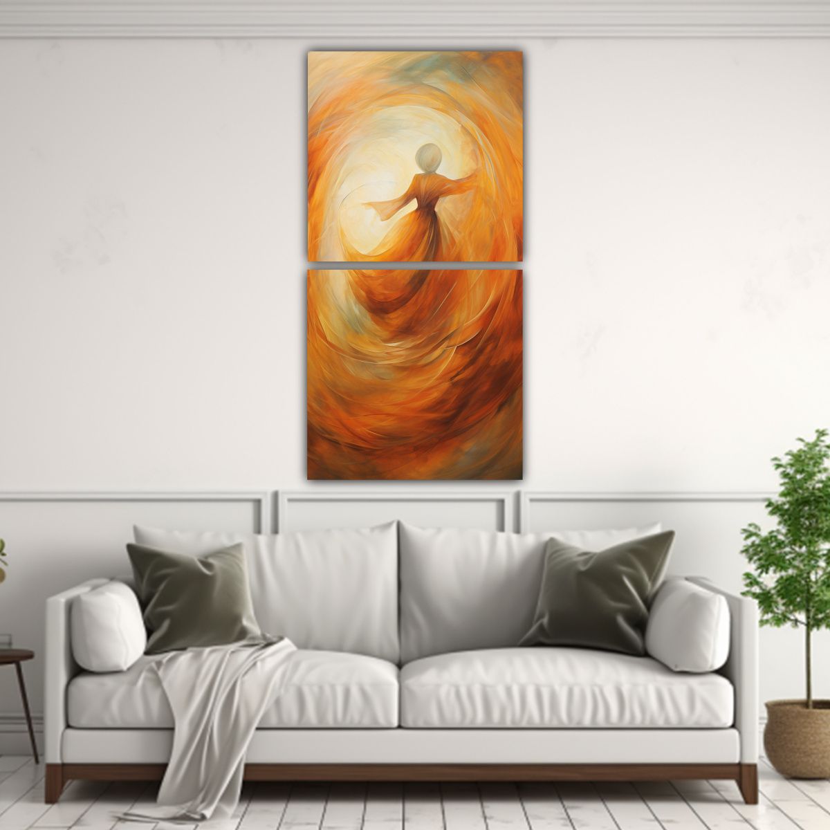 GENERICO - Pinturas Decorativas Abstractas Inspiradas En La 30x60 Cm