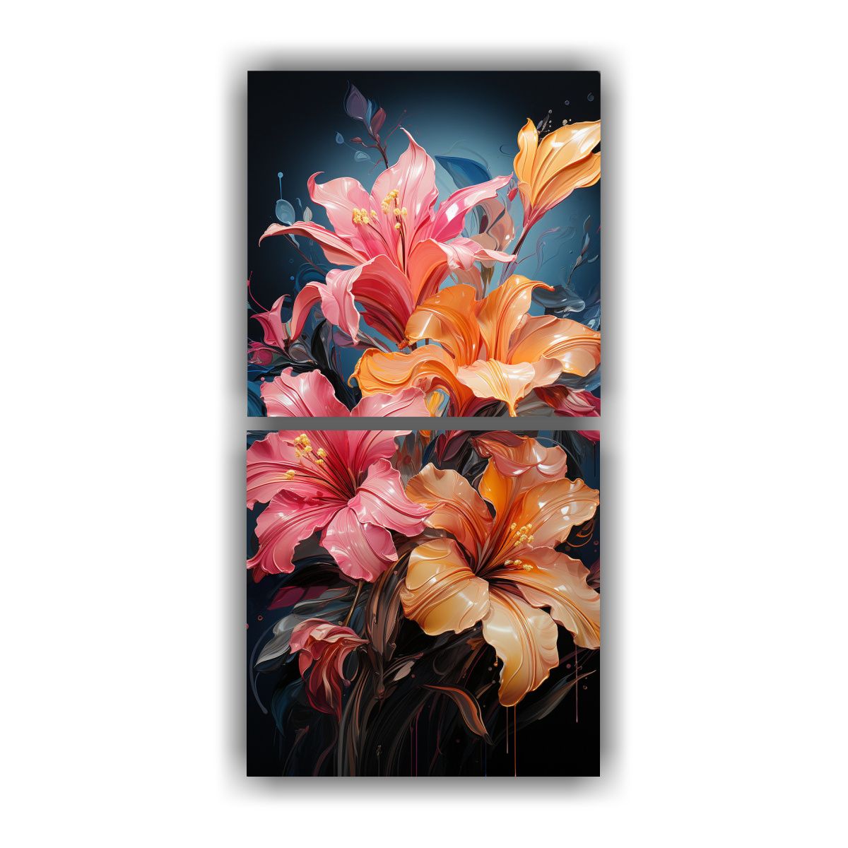 GENERICO - Set 2 Pinturas Dibujo Personalidad Hojas De 30x60 Cm