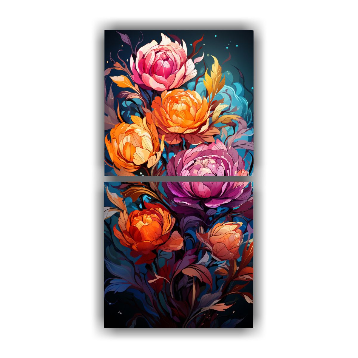 GENERICO - Cuadro Moderno Hogar Deco Aromáticas En Colores 60x120 Cm