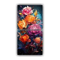 GENERICO - Cuadro Moderno Hogar Deco Aromáticas En Colores 50x100 Cm