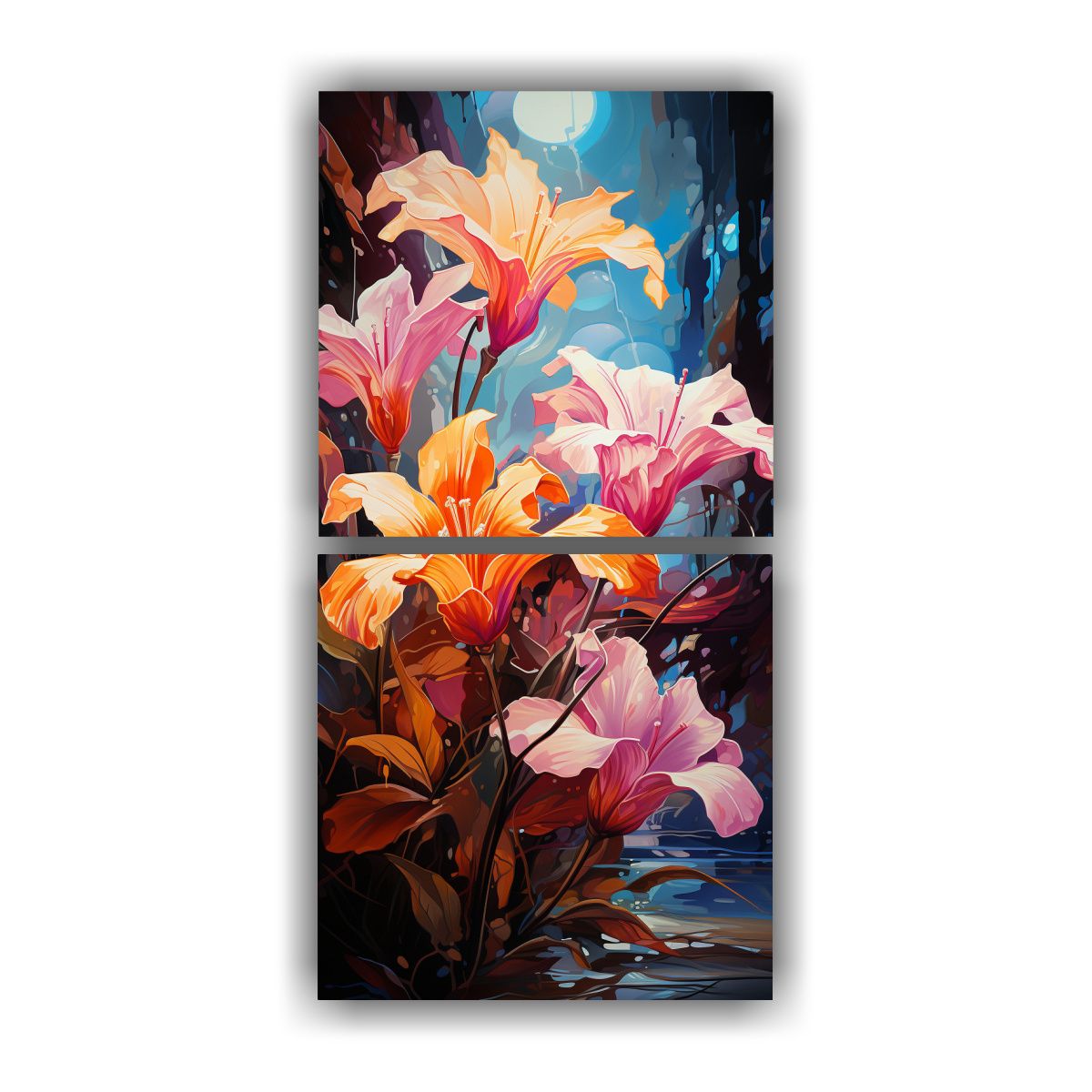 GENERICO - Pintura De Pared Tema Exposición Árbol De 20x40 Cm