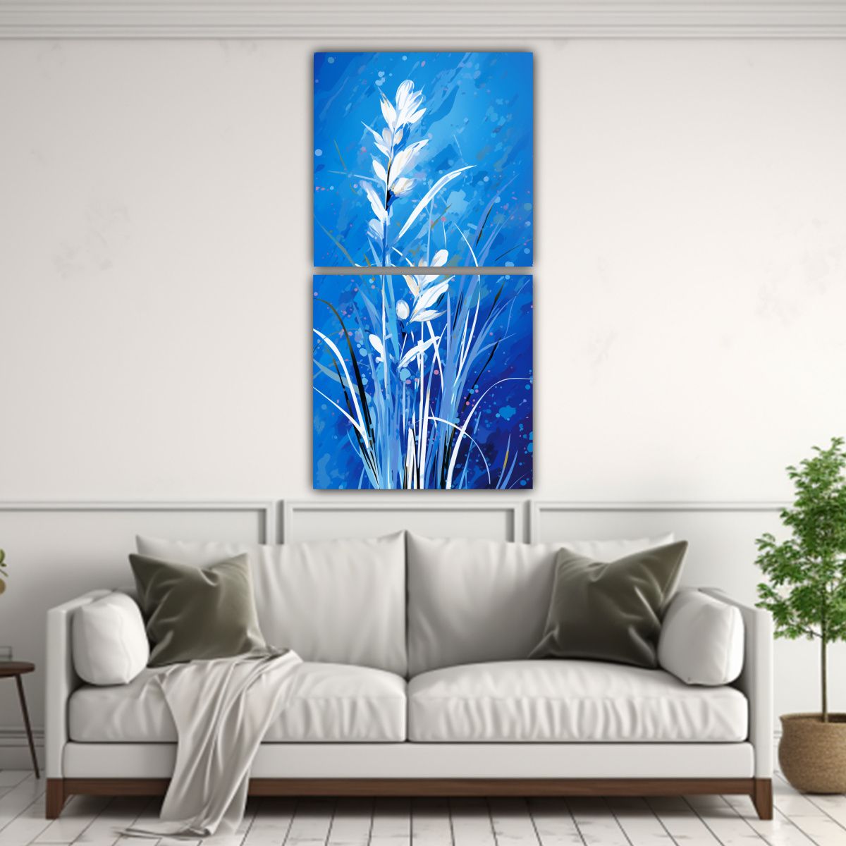 GENERICO - Pinturas Abstractas Surrealistas De Cattail Grass 30x60 Cm