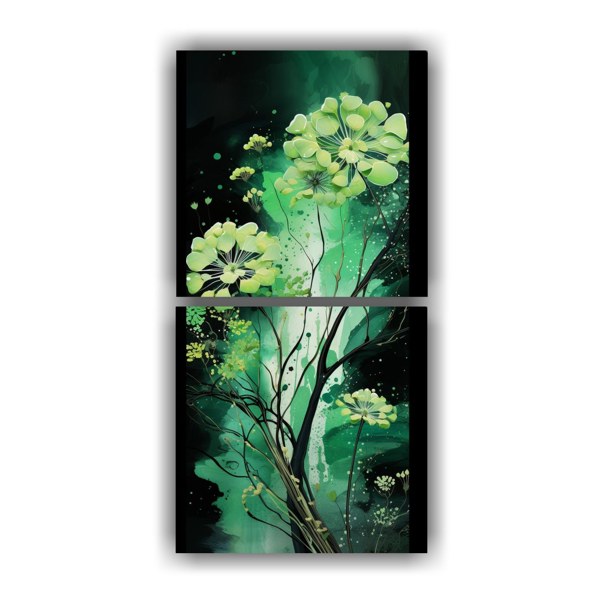 GENERICO - Cuadros Patron Intenso Para Cuarto A Kauri Tree 30x60 Cm