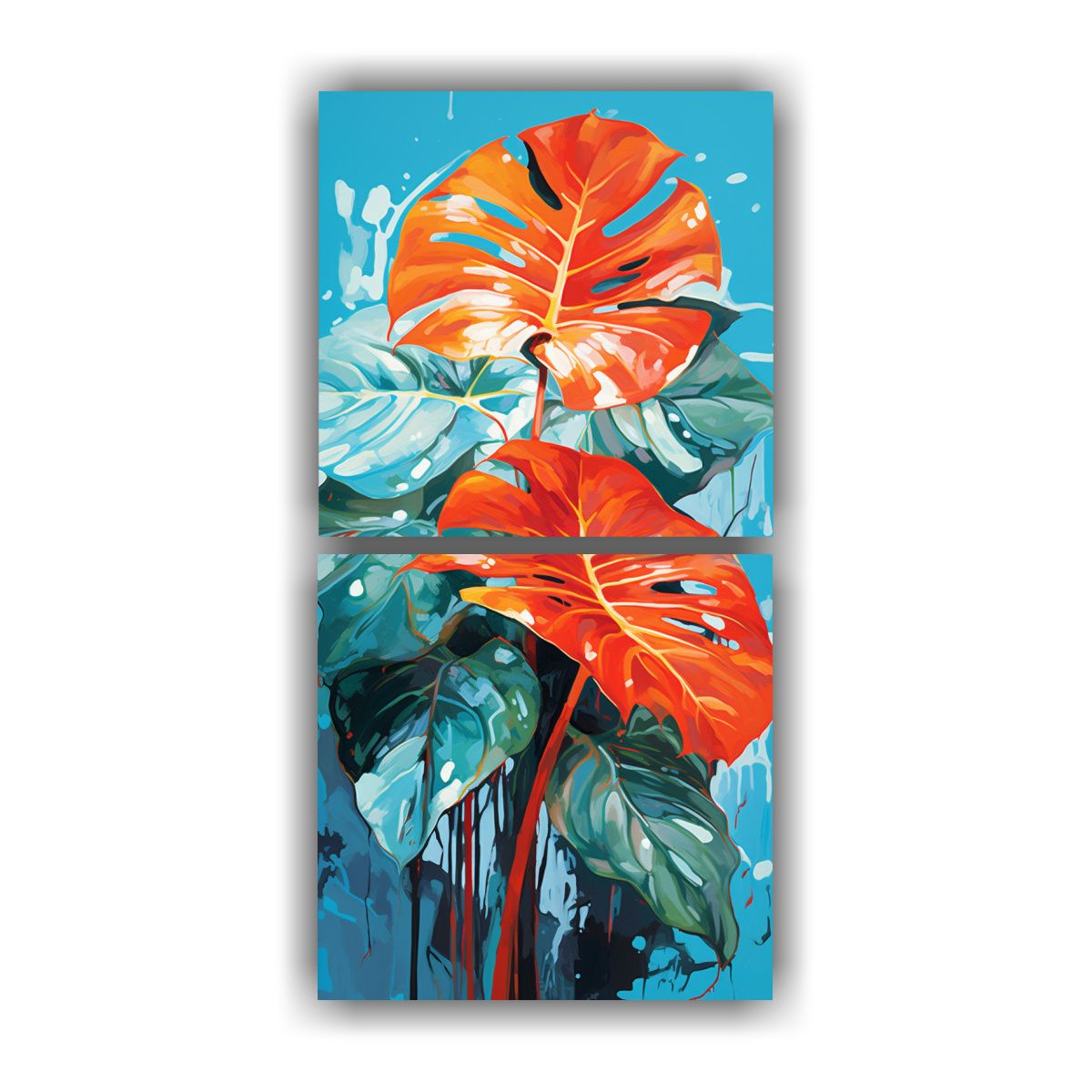 GENERICO - Pinturas De Decoración Dos Artes De Pared 30x60 Cm